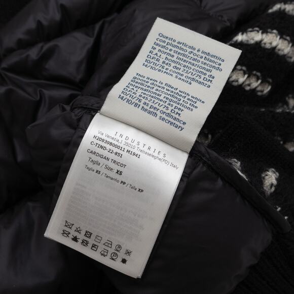 1.6k$ MONCLER Striped Cardigan Tricot Wool Down Jacket Size : XS - Picture 14 of 16